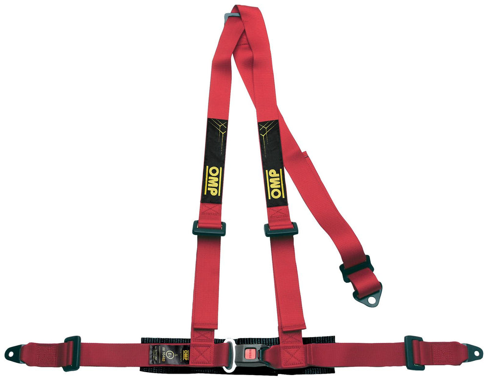 OMP 3 POINT HARNESS - ROAD 3 ECE 2208 RED