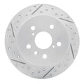 R1 18-24 Toyota Camry Rear Left Drilled & Slotted Geoperformance Rotor