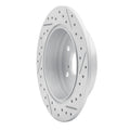 R1 18-24 Toyota Camry Rear Left Drilled & Slotted Geoperformance Rotor