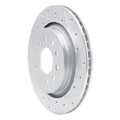 DFC 08-11 Saab 9-3X Rear Right Drilled & Slotted Silver Brake Rotor