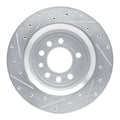 DFC 08-11 Saab 9-3X Rear Right Drilled & Slotted Silver Brake Rotor
