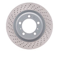 DFC 12-16 Porsche 911 Left Rear Drilled Hi-Carbon Alloy Geomet Coated Rotor