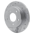 DFC 84-88 Pontiac 6000 Rear Left Drilled & Slotted Silver Brake Rotor