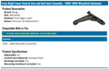 MOOG 03-06 Mitsubishi Outlander Front Right Lower Control Arm