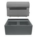 WISE 8WD951B DELUXE SERIES 28IN BENCH SEAT BASE ONLY GREY