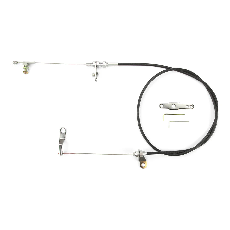 48IN UNIVERSAL BLACK HOUSING C4 BLOWER DRIVE KICKDOWN CABLE
