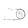 48IN UNIVERSAL BLACK HOUSING AOD BLOWER DRIVE KICKDOWN CABLE