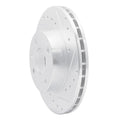 R1 85-89 Merkur XR4TI Front Right Drilled & Slotted Silver Brake Rotor