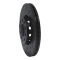 R1 92-08 Audi A4 (Mexico) Front Left Drilled & Slotted Black Brake Rotor