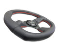 NRG Reinforced Steering Wheel (320mm Horizontal / 330mm Vertical) Leather w/Black Stitching