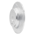 DFC 03-06 Mercedes-Benz CL500 Rear Right Drilled & Slotted Silver Brake Rotor