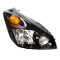 RH HEADLAMP ASSY COMPOSITE; BLACK BEZEL; QUEST 0409