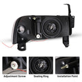 9402 CHEVY CRUZE 1112 DRL PROJECTOR HEAD LIGHTBLACK/CLEAR