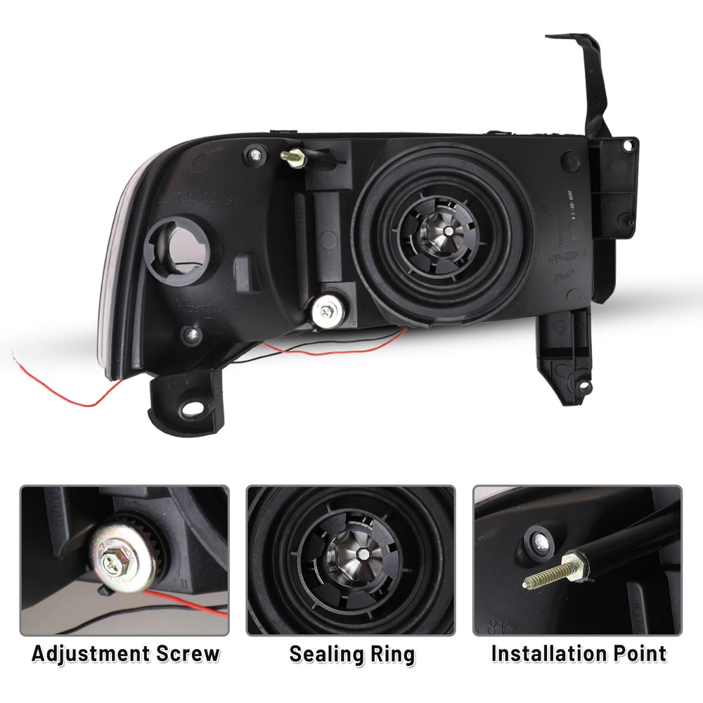 Winjet black headlights