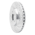 R1 Concepts Brake Rotor Drilled and Slotted Silver Fits Audi A4