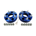 Wheel Spacer 2008-2012 KK Liberty 2 Wheel Spacers And 10 Nuts 1-1/4 Inch Thick 5 On 4.5 Inch Bolt Pattern Blue Anodized RT Off Road