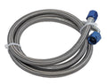 Fragola -8AN Hose Assembly Straight x 90 Degree Alum Nut 60in
