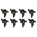 Direct Ignition Coil Kit Supercoil 2008-2014 Ford 4.6L/5.4L/6.8L 3-Valve, 8-Pack Supercoil With Extended Brown Boot For 2008-2014 Ford Modular 3V 4.6L/ 5.4L / 6.8L V10 Engines, Black ACCEL