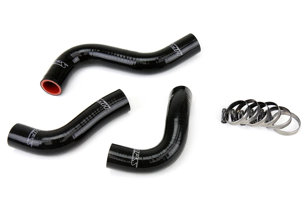 HPS Performance Black Reinforced Silicone Radiator Hose Kit Coolant for Mazda 90-93 Miata