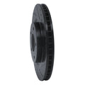 R1 07-15 Nissan Rogue Front Right Drilled & Slotted Black Brake Rotor