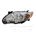 CAPA 1113 TY CROLA US BUILT;CHR BASE; LE HEADLAMP ASSY LH