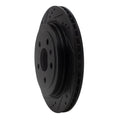 R1 08-19 Cadillac CTS Rear Left Drilled & Slotted Black Brake Rotor