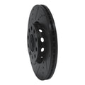R1 92-08 Audi A4 (Mexico) Front Left Drilled & Slotted Black Brake Rotor