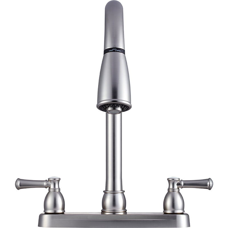 RAINFALL PULLDOWN RV KITCHEN FAUCET MATTE BLACK / MATTE GOLD