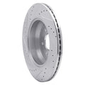 DFC 18-23 Genesis G70 Rear Right Drilled & Slotted Silver Brake Rotor