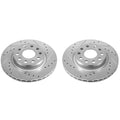 Power Stop 2014 Volkswagen Golf Front Evolution Drilled & Slotted Rotors - Pair
