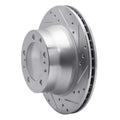 R1 87-97 Porsche 944 Turbo Rear Right Drilled & Slotted Silver Brake Rotor