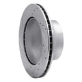 R1 87-97 Porsche 944 Turbo Rear Right Drilled & Slotted Silver Brake Rotor