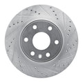 DFC 07-17 Buick Enclave Front Right Drilled & Slotted Silver Brake Rotor