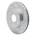 DFC 07-17 Buick Enclave Front Right Drilled & Slotted Silver Brake Rotor