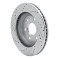 DFC 07-17 Buick Enclave Front Right Drilled & Slotted Silver Brake Rotor