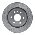 DFC 07-17 Buick Enclave Front Right Drilled & Slotted Silver Brake Rotor