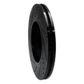 R1 04-12 Chevrolet Cobalt Front Right Drilled & Slotted Black Brake Rotor