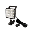WORKLAMP: LED (9) FLOOD BEAM SQUARE SWIVEL MOUNT HANDLE MAGNETIC 1224VDC