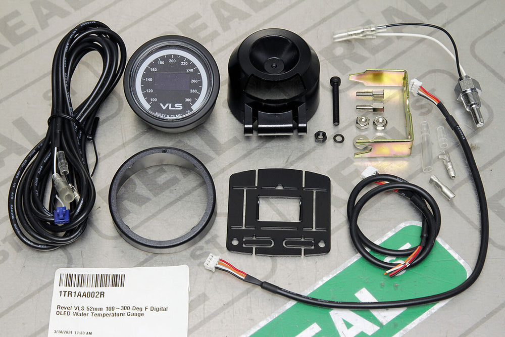Revel VLS 52mm 100-300 Deg F Digital OLED Water Temperature Gauge