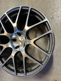 ~(30 lbs. 22X22X12)~ TSW NURBURGRING 20x10.0 5/120 ET35 CB76.1 GUNMETAL W/MIRROR CUT FACE