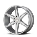 ~(34 lbs. 23X23X13)~ KM711 20X10.5 5X112 BRUSHED SLV 35MM
