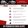 DFC 76-93 Volvo 262/264/240/245/242 Front-R Premium Caliper - Silver Zinc Coated