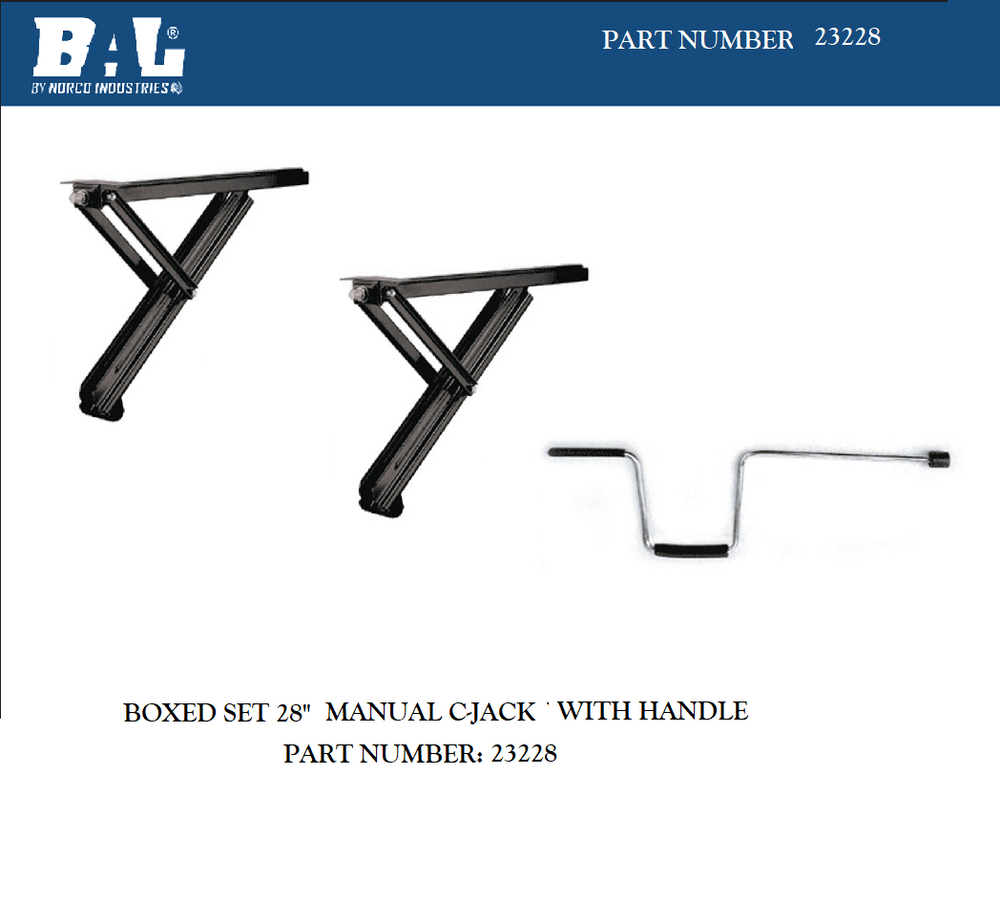 28IN CJACKS SET OF 2 W/HANDLE