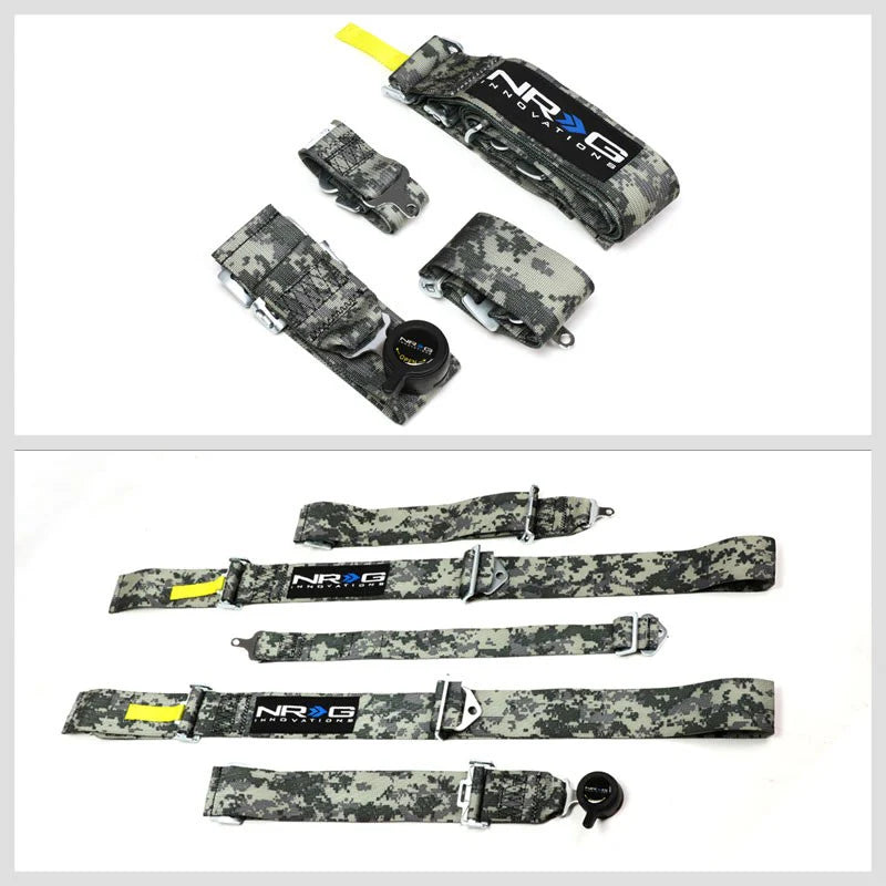 SFI 16.1 5pt 3 inch Seat Belt Harness Cam Lock - Digital Camo