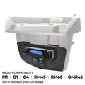 Rugged Radios Can-Am Comm/Maverick - Glove Box Multi-Mount Kit for M1/G1/RM45/RM60/GMR45 w/Holes