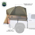 Overland Vehicle Systems LD TACT - Bed Tent Full Size 6.5 Tan Body Green Rainfly