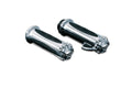 Kuryakyn Premium Zombie Grips Without Throttle Boss Dual Cable Chrome