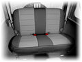 Seat Cover, Rear, Neoprene Black/Gray; 07-18 Jeep Wrangler JK