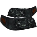 SMOKE EURO HEADLIGHT WITH CORNER