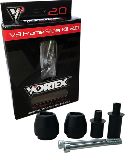 Vortex Racing 13-17 Kawasaki Ninja 300 V3 2.0 Frame Slider Kit- No Cut